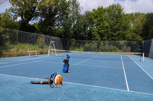 remise en etat terrain de tennis
